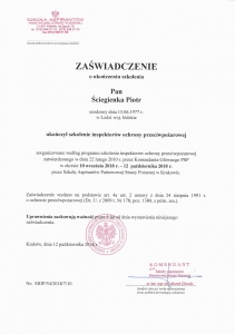 Inspektor ochrony przeciwpożarowej